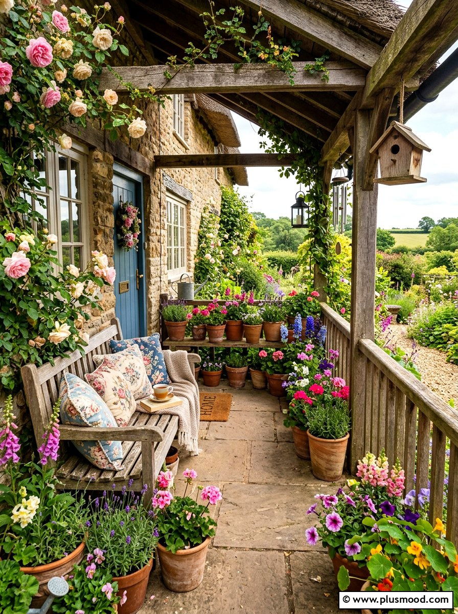 Cottagecore Porch - 25 summer patio styling ideas
