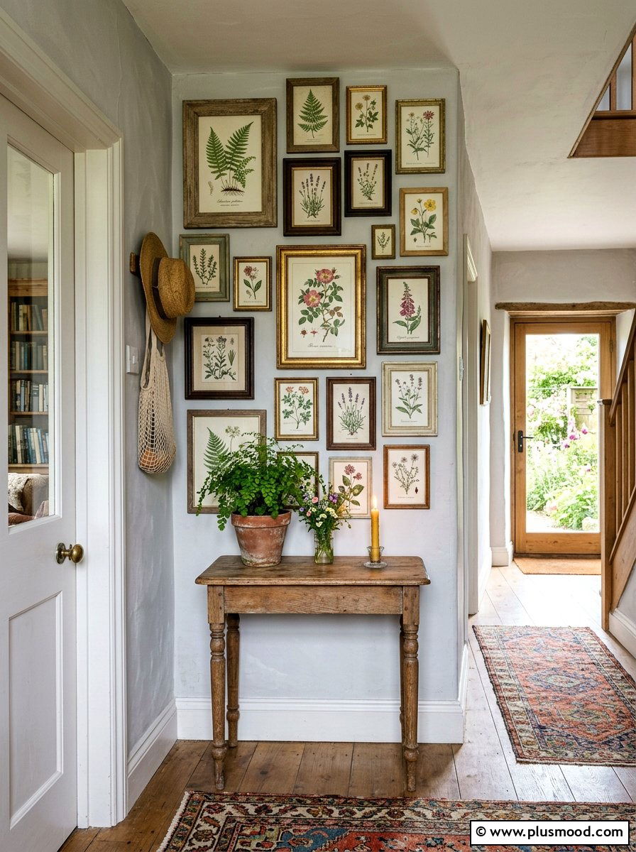 Cottagecore botanical wall art - 25 summer fresh cottagecore decor ideas