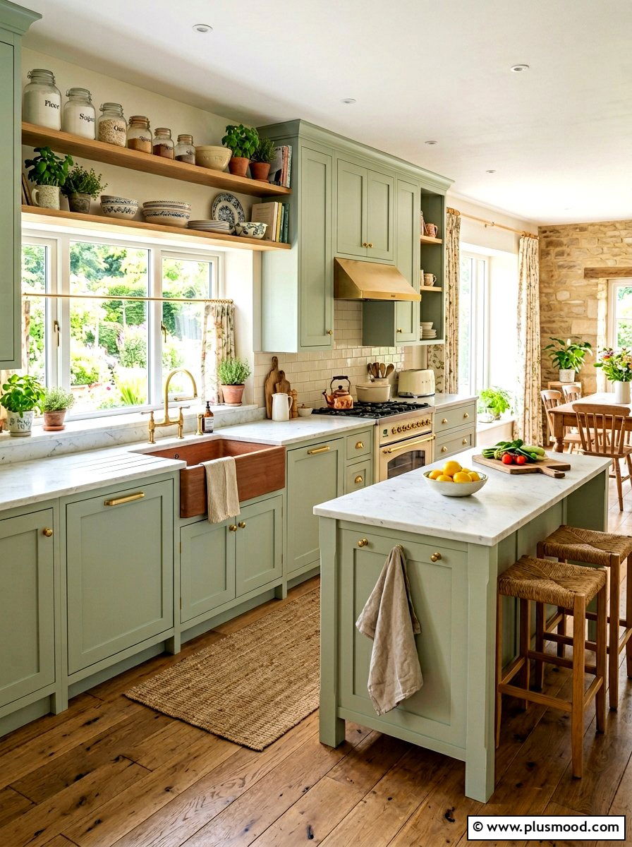 Cottagecore pastel kitchen cabinets - 25 summer fresh cottagecore decor ideas