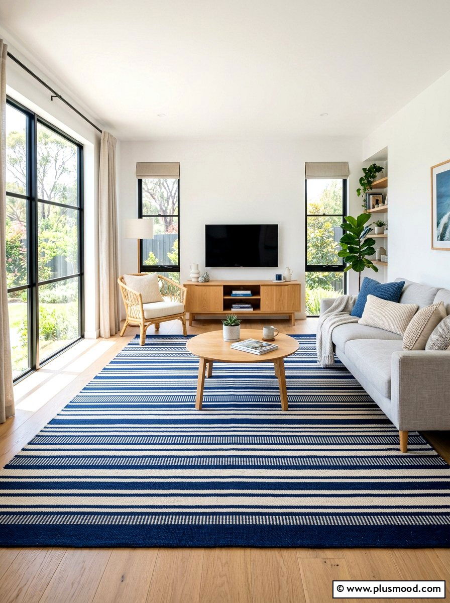 Cotton Area Rug - 25 warm weather transition decor ideas