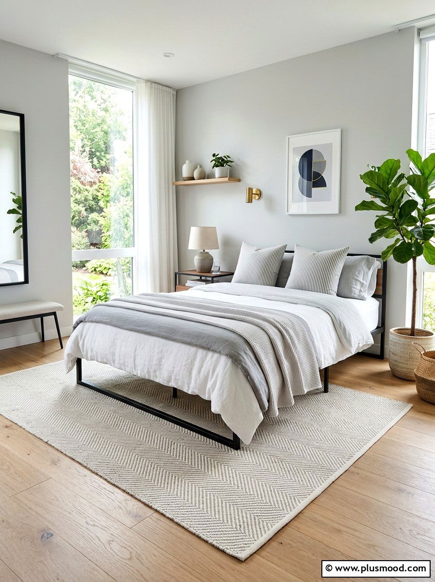 Cotton Flatweave Rug - 25 summer rug ideas for bedroom