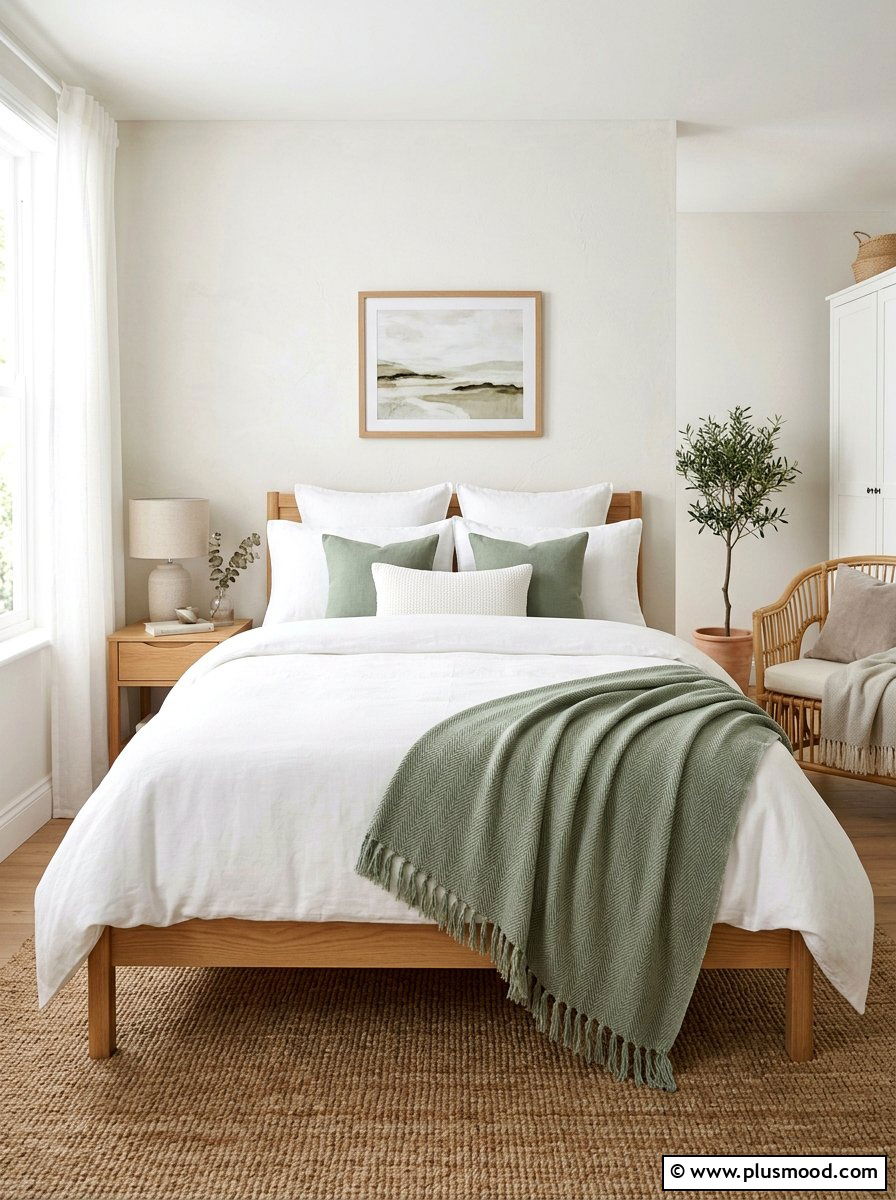 Cotton Herringbone Throw - 25 summer casual elegant decor ideas