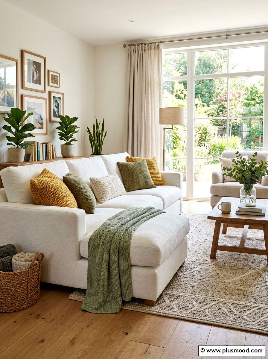 Cotton Sofa Style - 25 summer natural texture decor ideas