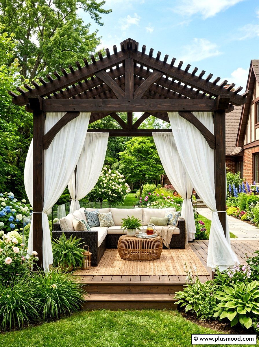 Covered Deck Pergola - 25 summer backyard deck ideas