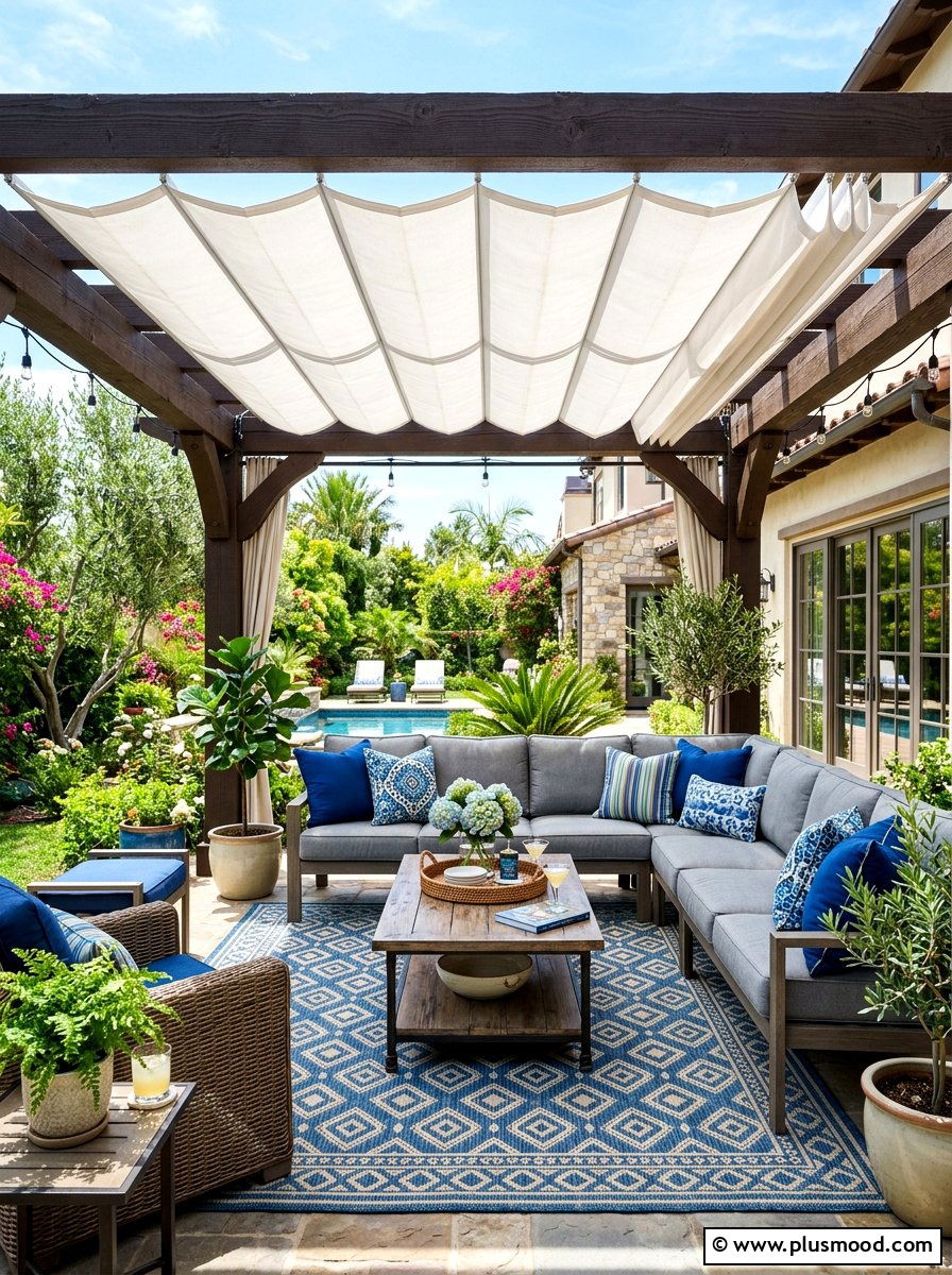 Covered Patio Lounge - 25 summer summer barbecue ideas