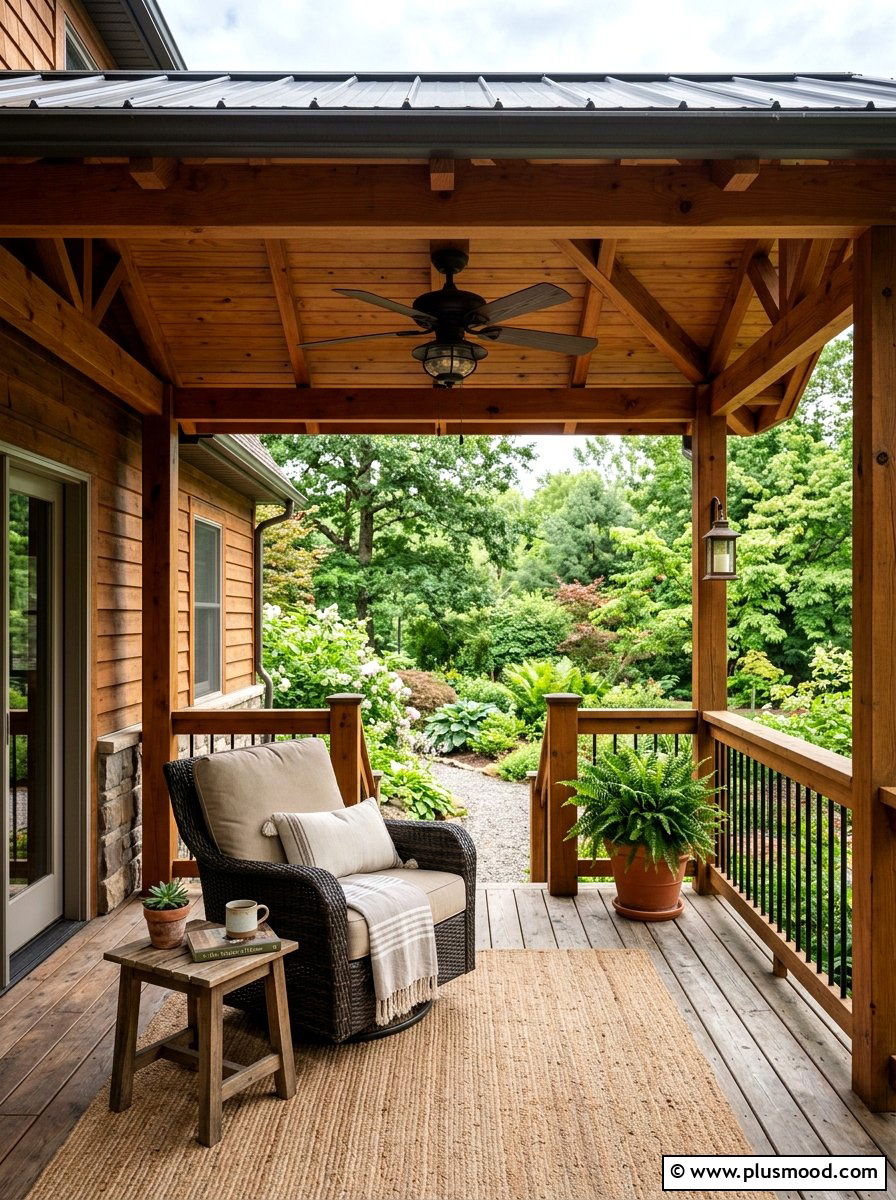 Covered Small Deck - 25 small backyard ideas with deck