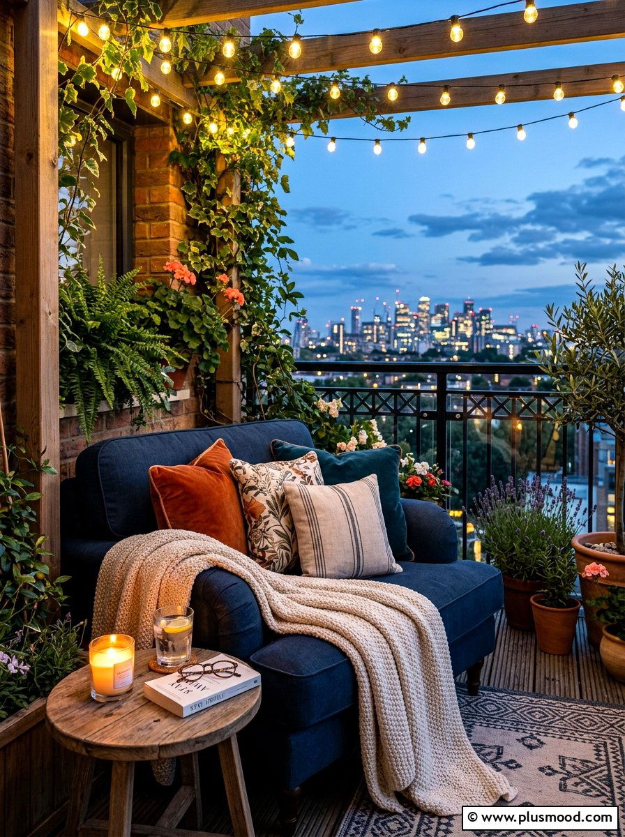 Cozy Balcony Nook - 25 summer balcony makeover ideas
