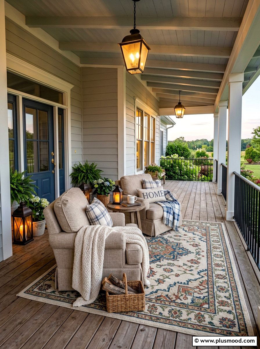 Cozy Farmhouse Front Porch - 25 summer farmhouse front porch ideas
