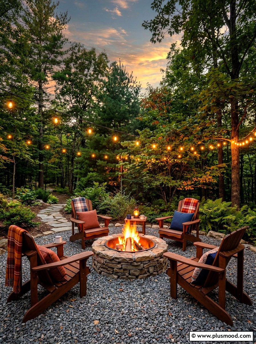 Cozy Fire Pit Area - 25 simple summer patio ideas