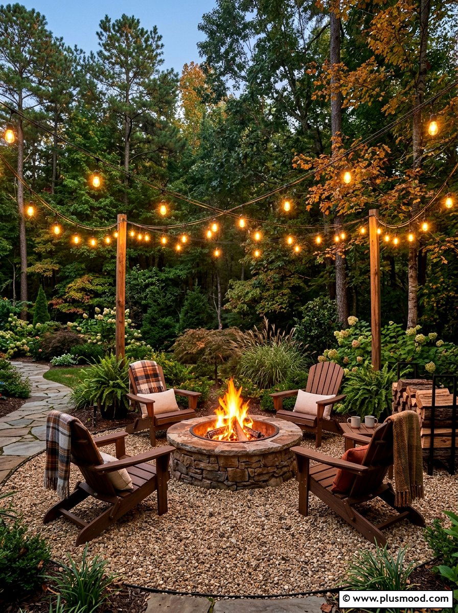 Cozy Fire Pit Area - 25 fresh summer garden styling ideas