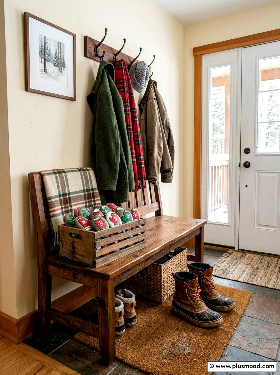 Cozy Mitten Stone Painting - 25 painted rock ideas with seasonal themes
