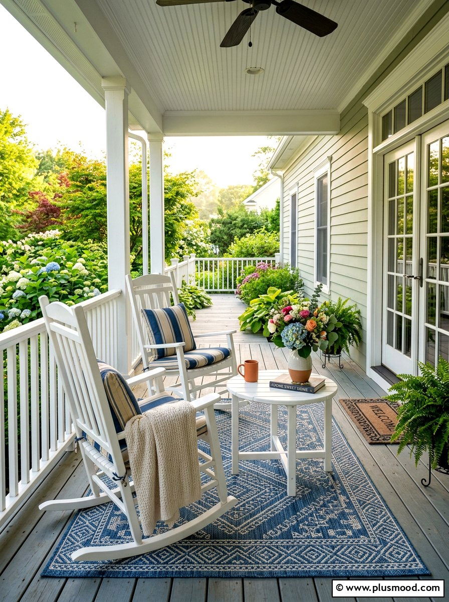 Cozy Porch Corner - 25 summer casual backyard entertaining ideas