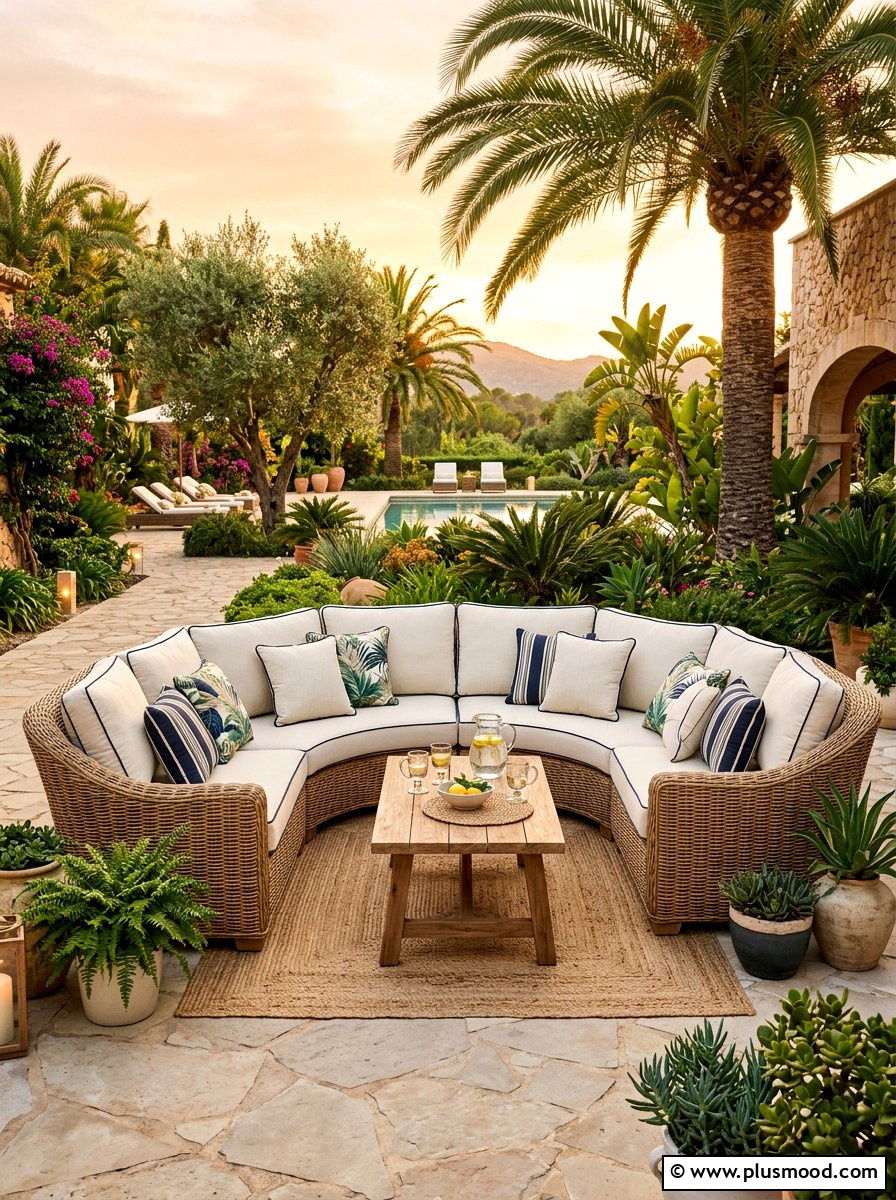 Cozy patio furniture - 25 summer garden decor ideas