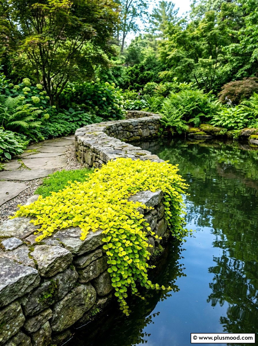 Creeping Jenny Pool Groundcover - 25 pool landscaping ideas for shaded backyards