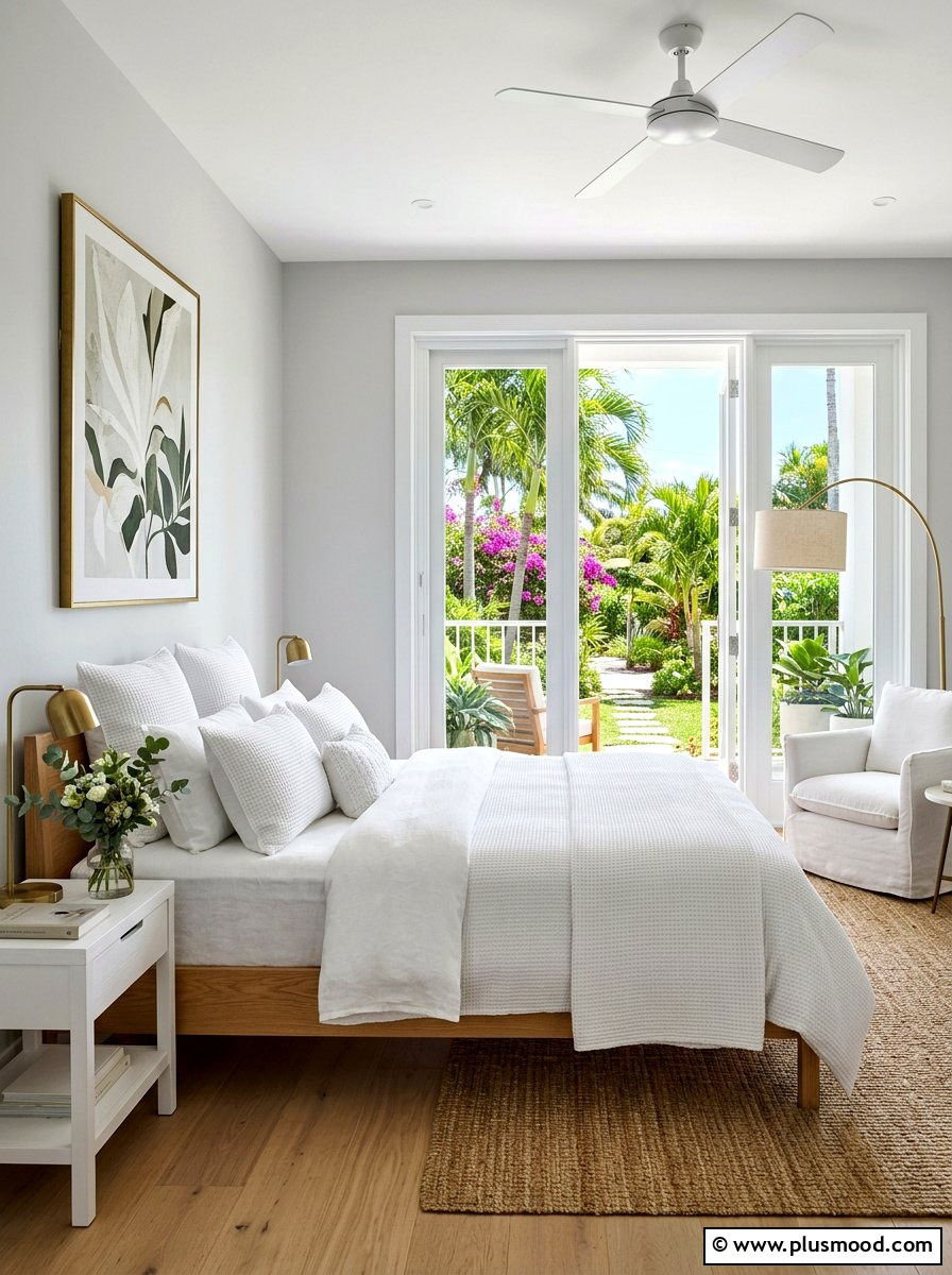 Crisp White Bedding Set - 25 summer bedding color ideas
