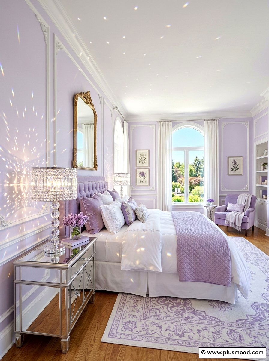Crystal Table Lamp - 25 summer bedroom lighting ideas