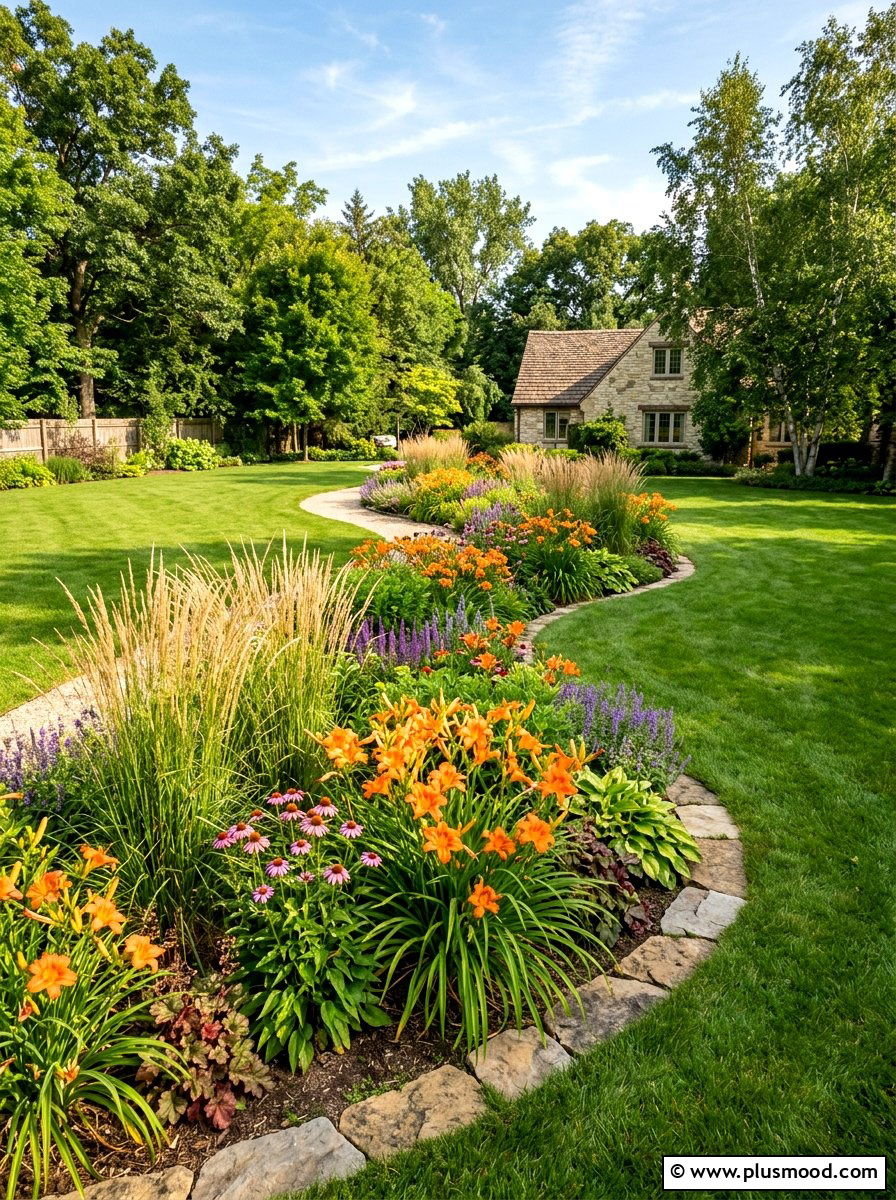 Curved Garden Bed Landscaping - 25 small backyard ideas with flower beds