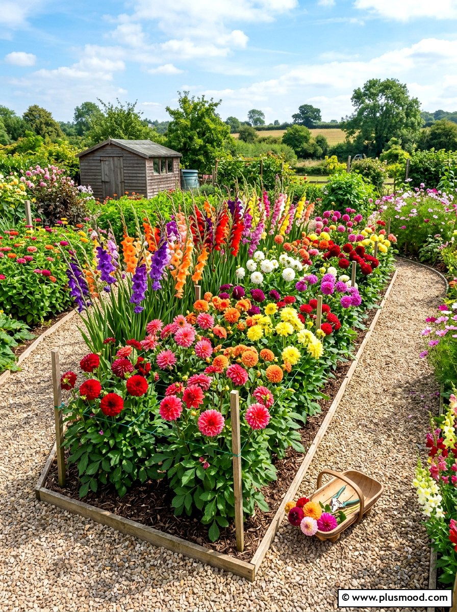 Cutting Garden Island Bed - 25 summer island bed ideas