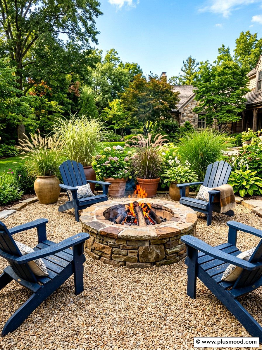 DIY Fire Pit - 25 summer backyard cheap makeover ideas