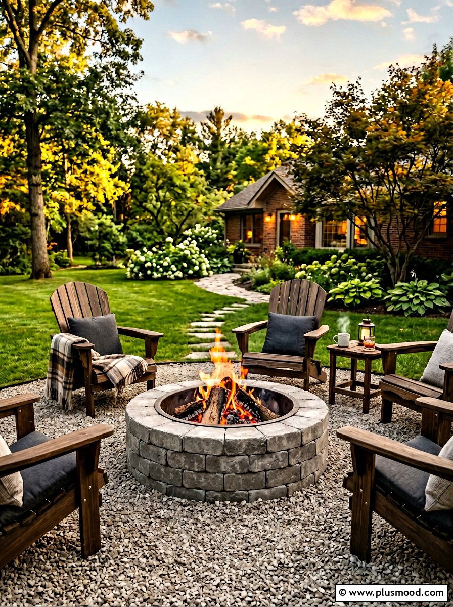 DIY Fire Pit - 25 summer budget landscaping ideas