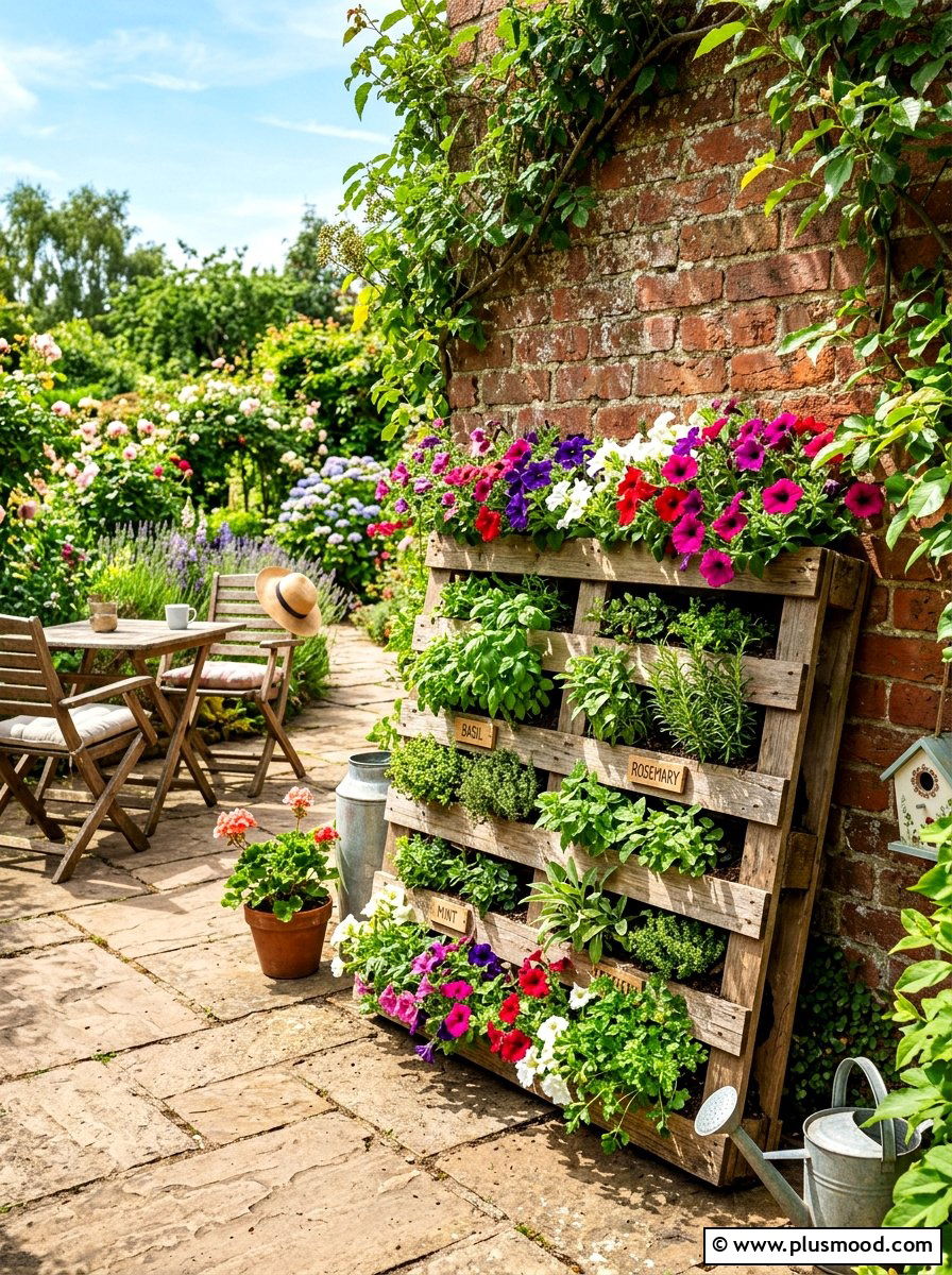 DIY Pallet Planter - 25 budget summer garden ideas