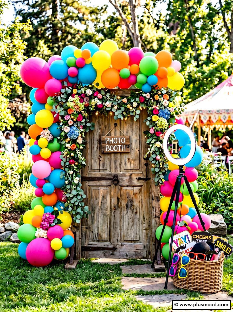 DIY Photo Booth Backdrop - 25 summer backyard party ideas