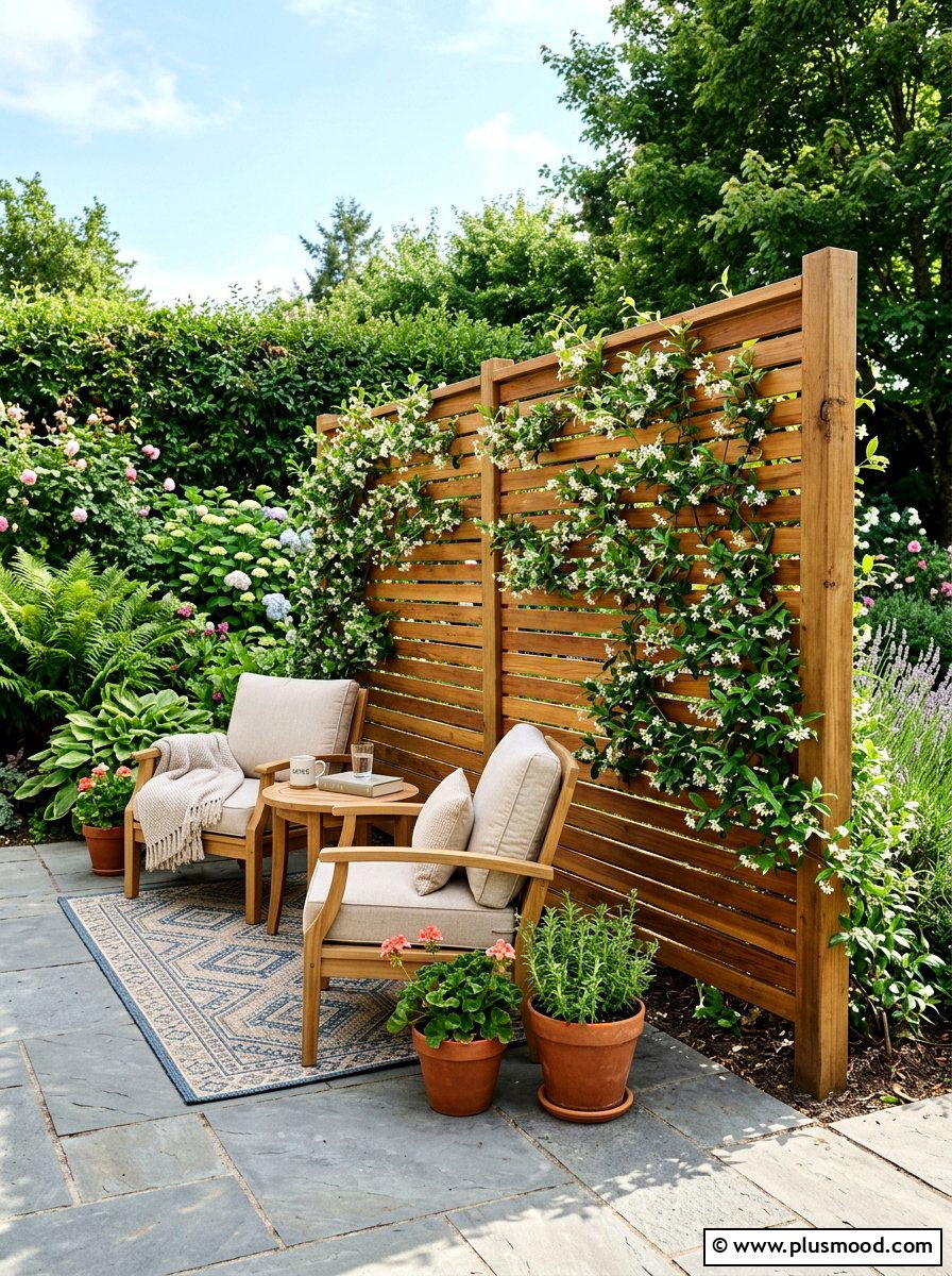 DIY Privacy Screen - 25 budget summer patio decor ideas