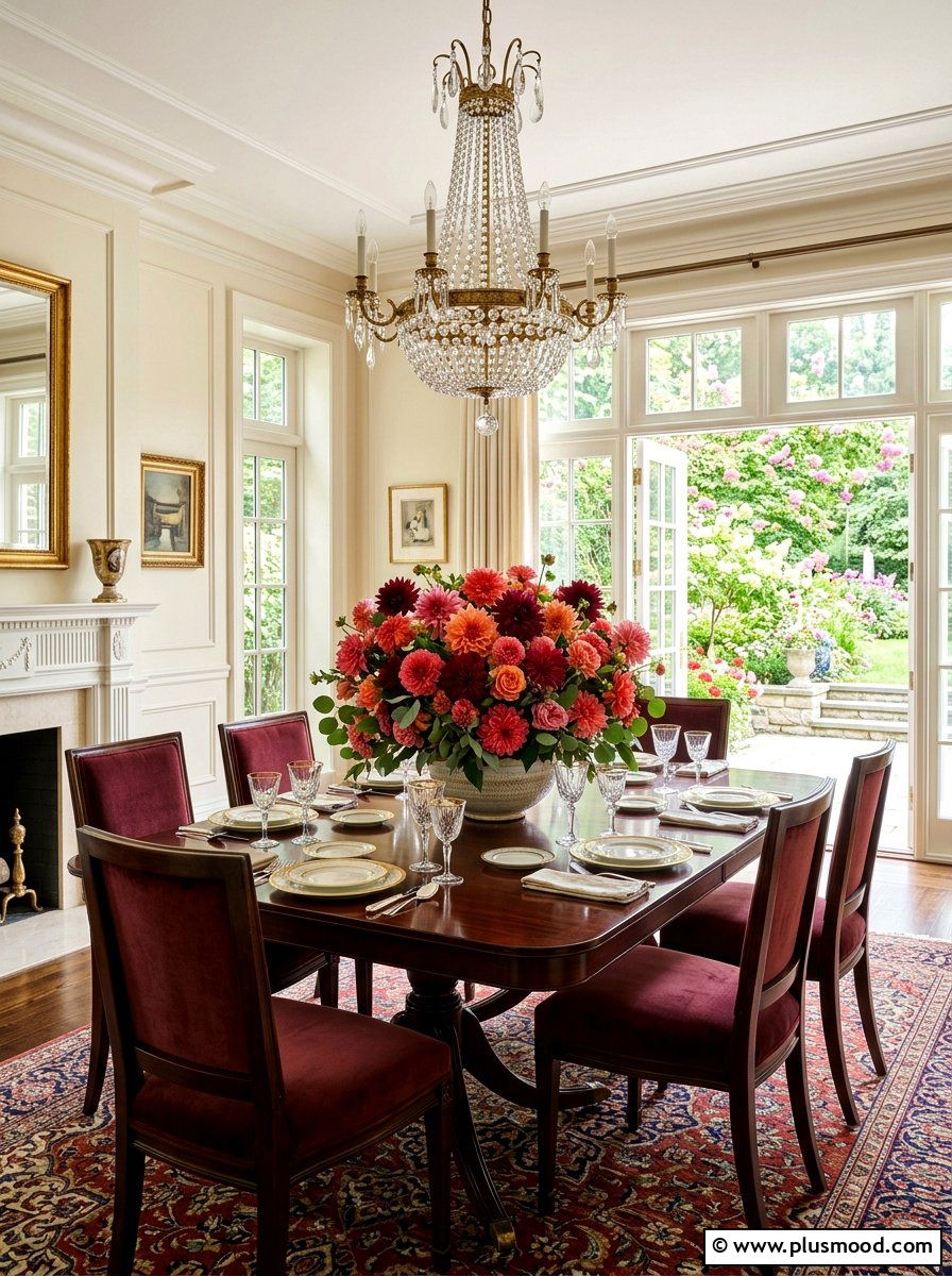 Dahlia Floral Arrangement - 25 late summer centerpiece ideas