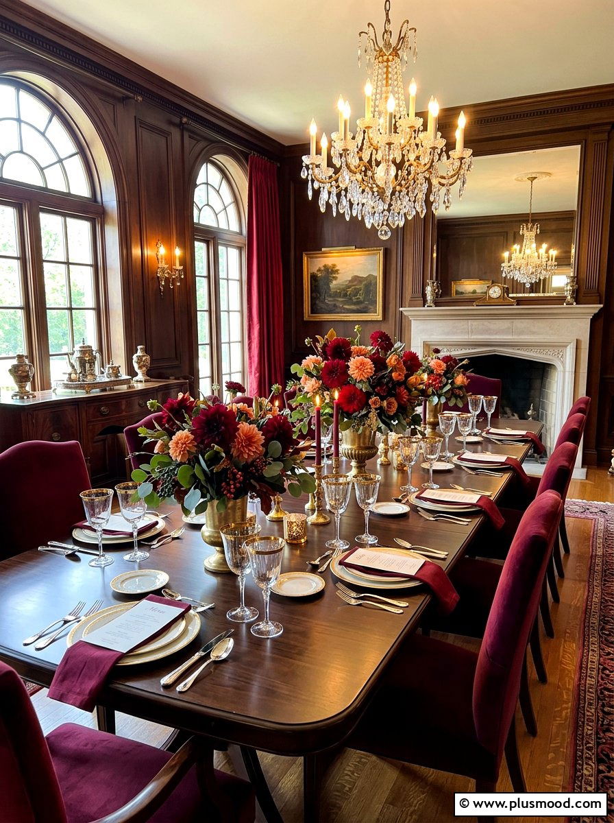 Dahlia Late Summer Table - 25 summer floral table decor ideas
