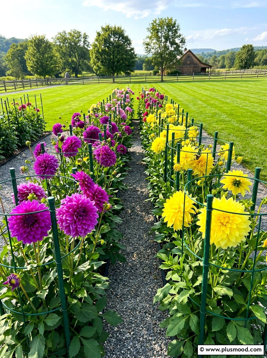 Dahlia Row - 25 summer cutting garden ideas