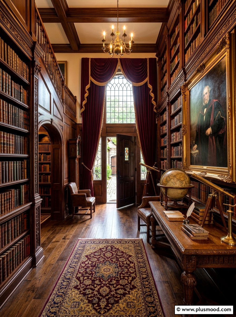 Dark Academia Foyer - 25 summer to fall entryway ideas