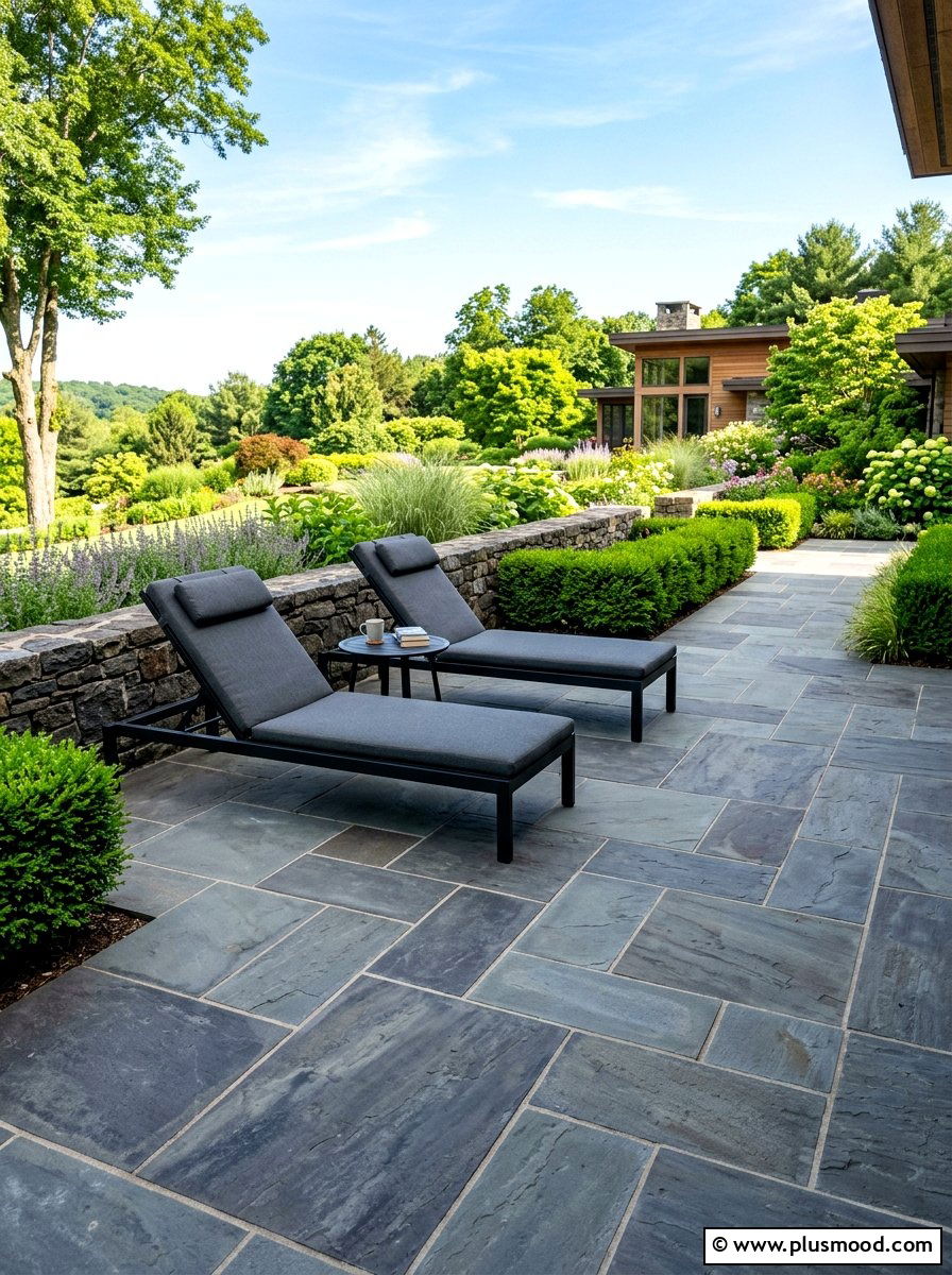 Dark Horizontal Fencing - 25 summer modern landscaping ideas