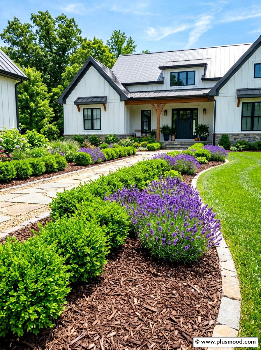 Dark brown wood mulch - 25 summer mulch ideas for summer landscaping