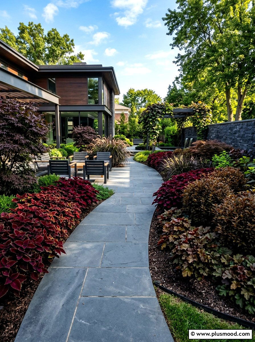Dark foliage garden - 25 summer garden color ideas