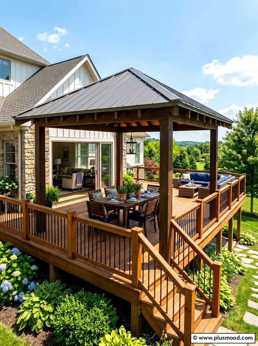 Deck Gazebo - 25 summer backyard gazebo ideas