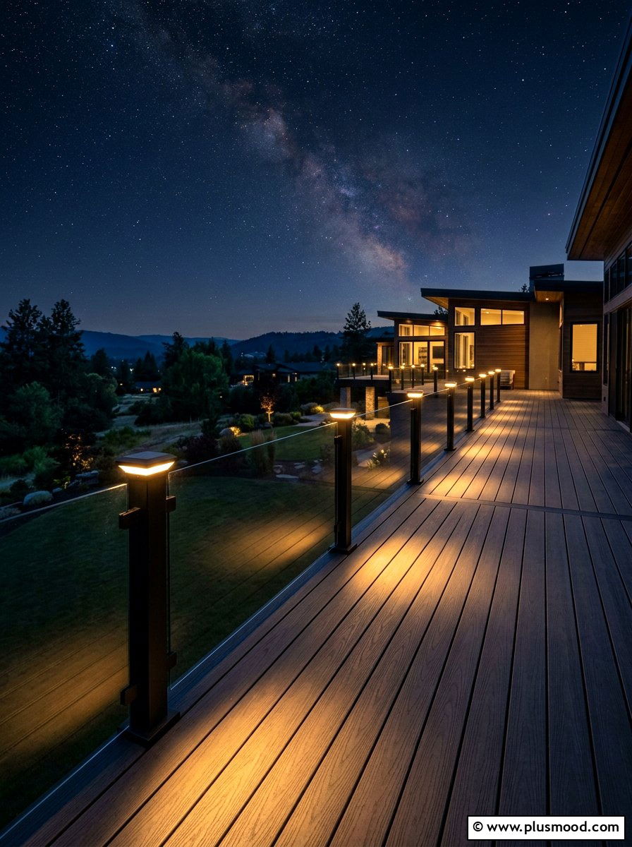 Deck Post Lights - 25 summer garden lighting ideas