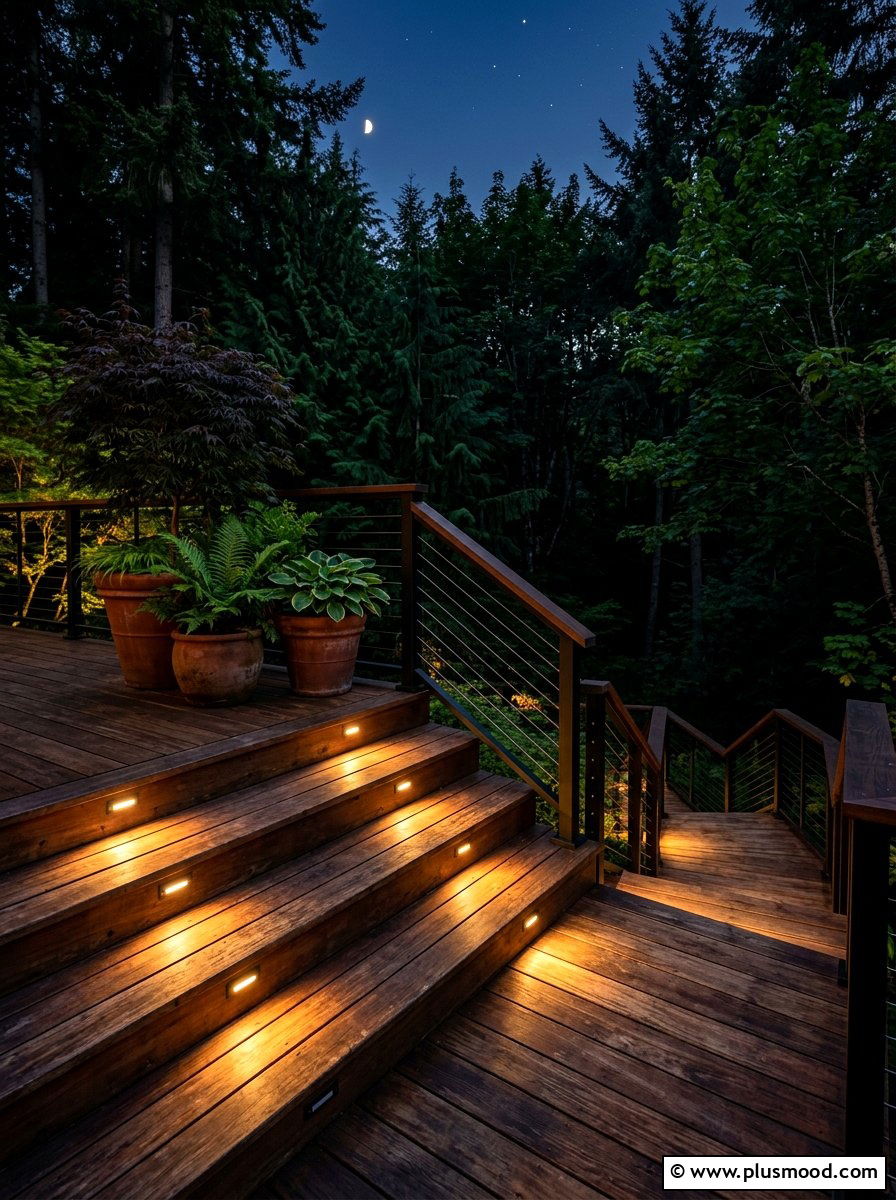 Deck Step Lighting - 25 summer outdoor entertaining ideas