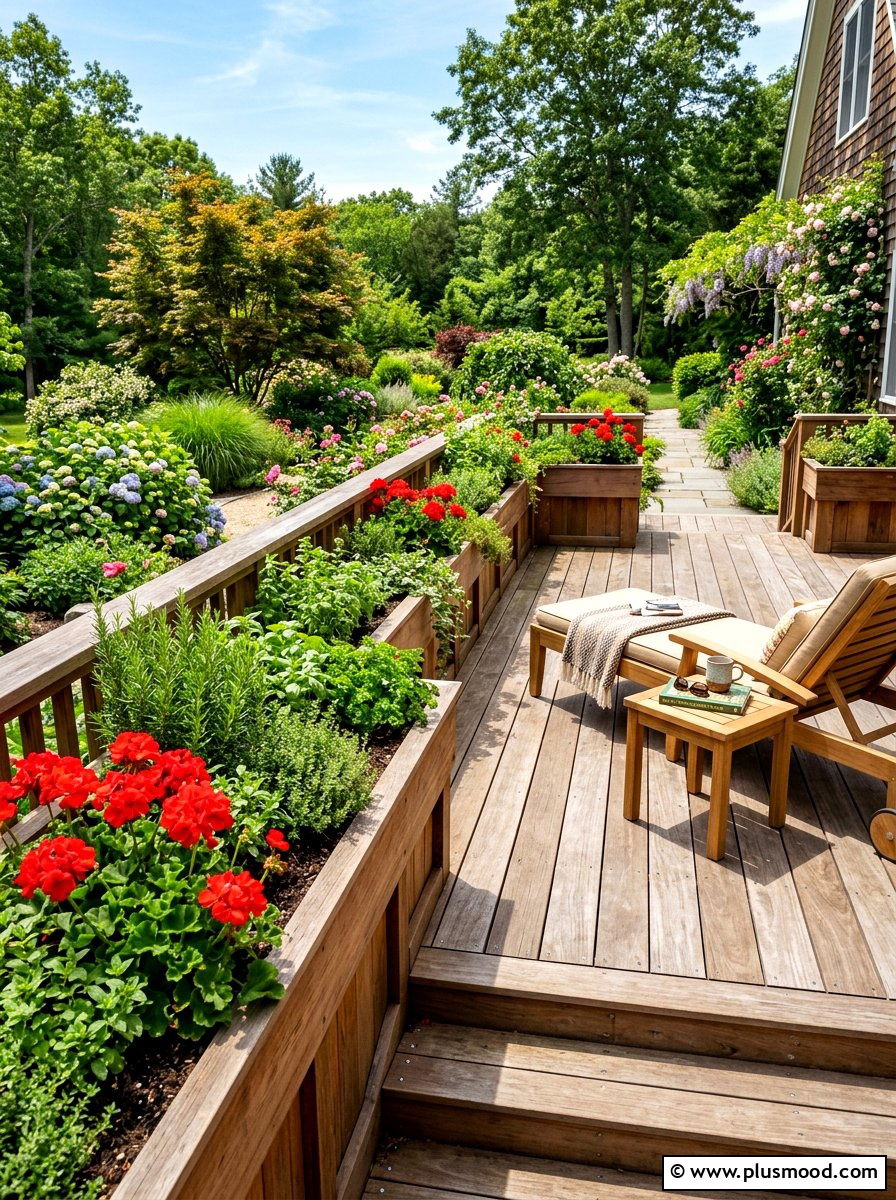 Deck With Built In Planter Box - 25 summer backyard deck ideas