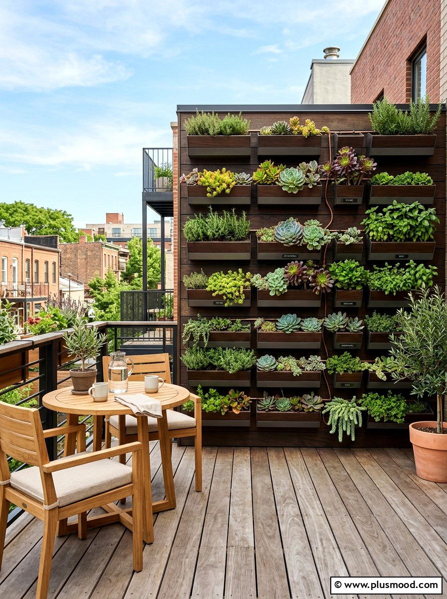 Deck With Vertical Garden - 25 small backyard ideas with deck