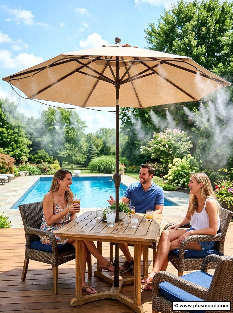 Deck cooling mist system - 25 summer deck party ideas