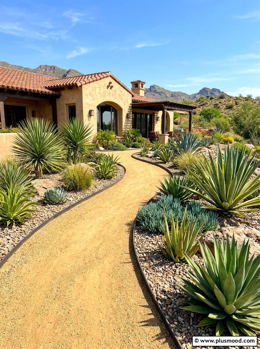 Decomposed Granite Path - 25 summer walkway ideas for front yard