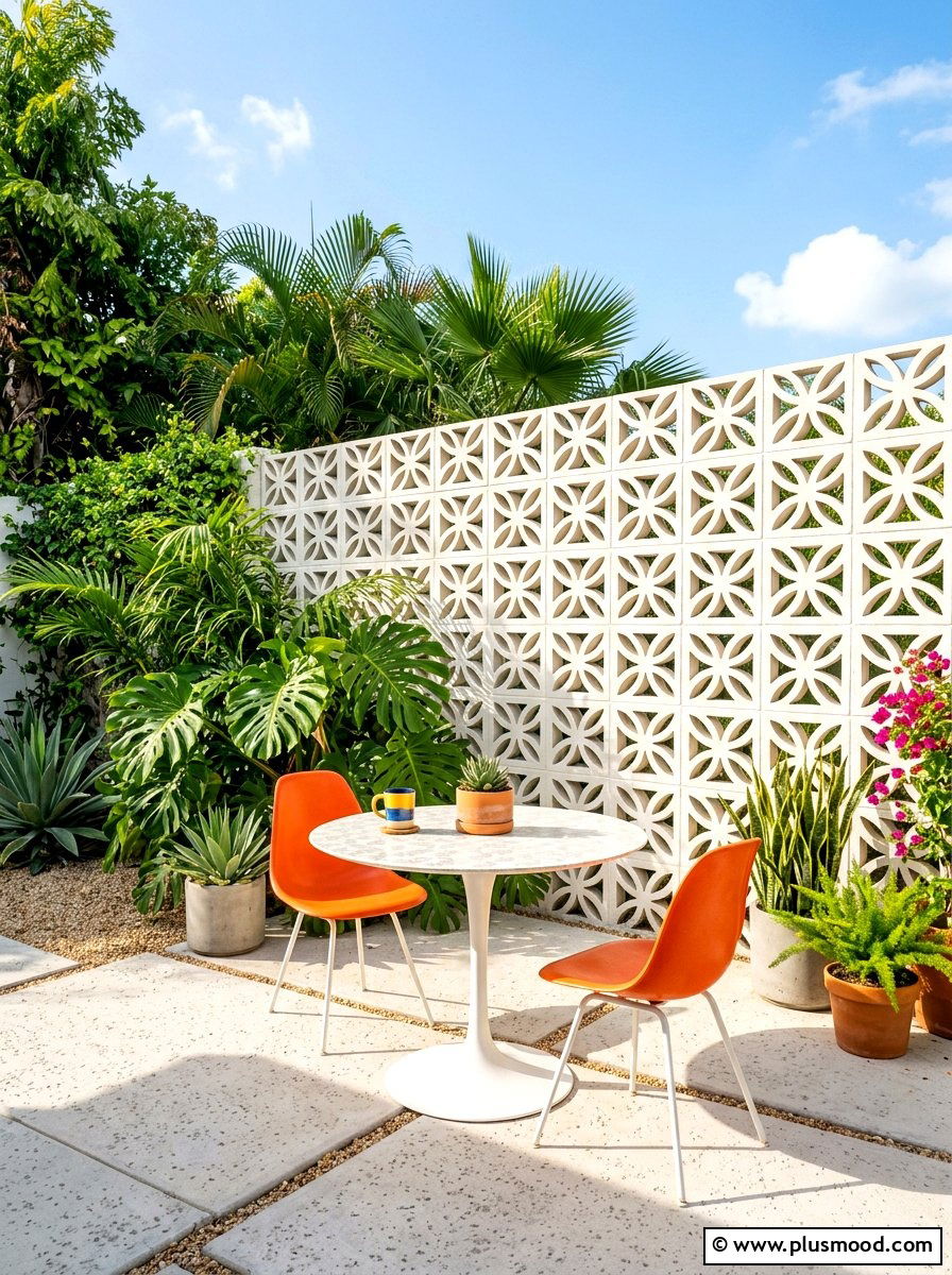 Decorative Breeze Block - 25 summer garden privacy screen ideas