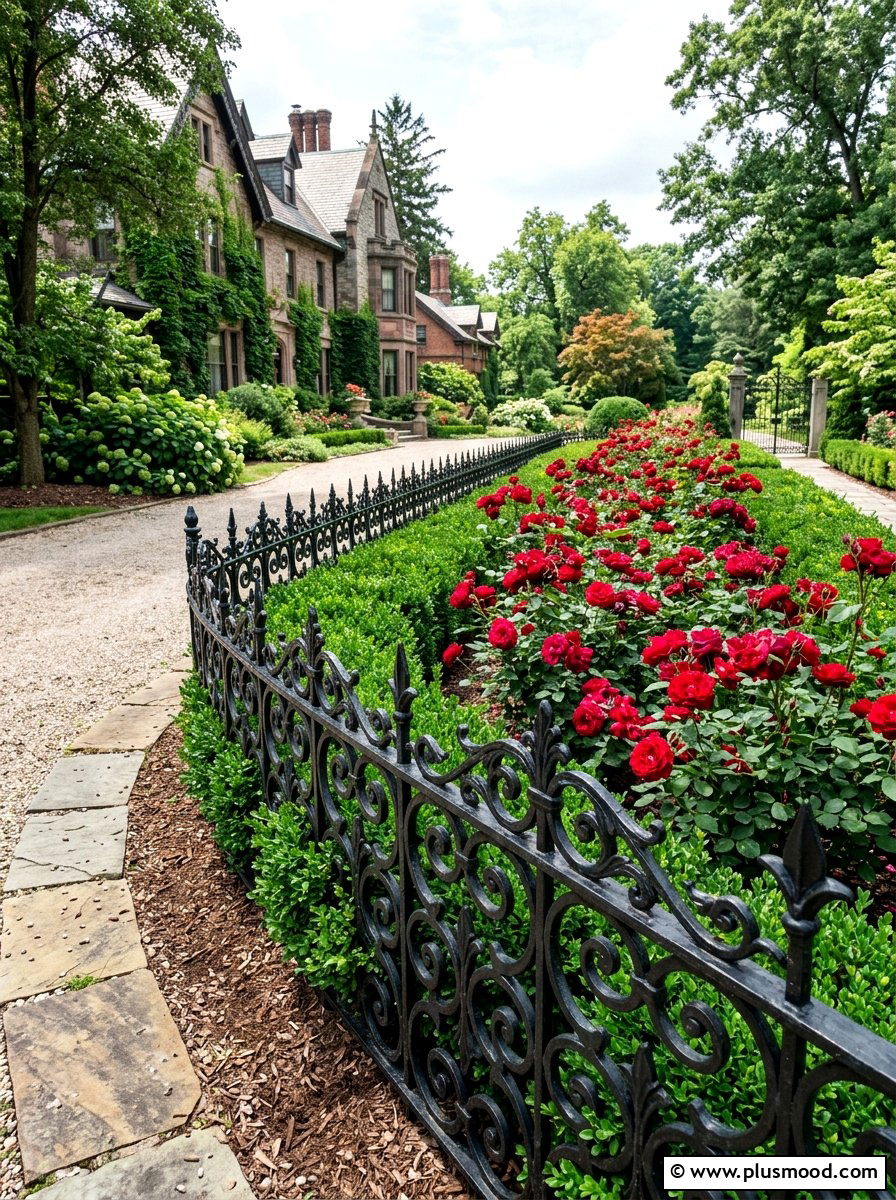 Decorative Cast Iron Edging - 25 summer flower bed edging ideas