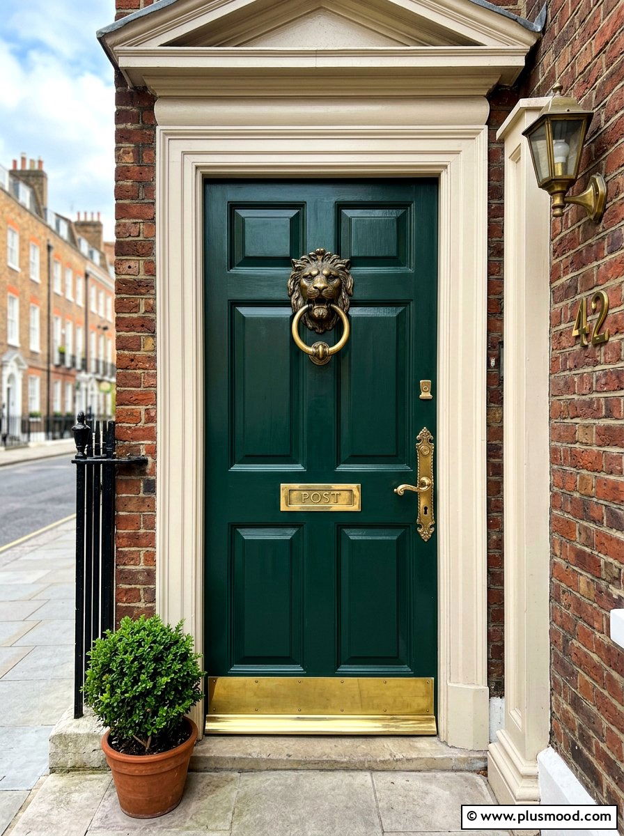 Decorative Door Knocker - 25 summer townhouse curb appeal ideas