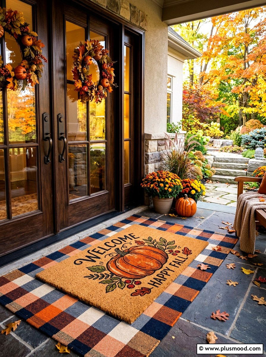 Decorative Doormat - 25 end of summer patio refresh ideas