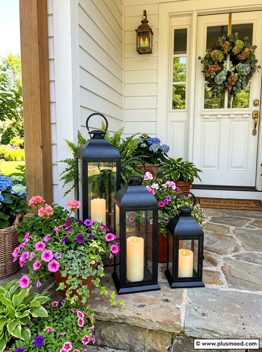 Decorative Front Porch Lanterns - 25 summer small front porch ideas