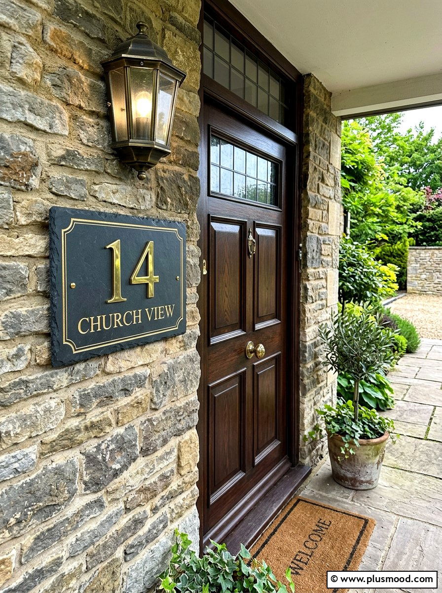 Decorative House Plaque - 25 summer townhouse curb appeal ideas