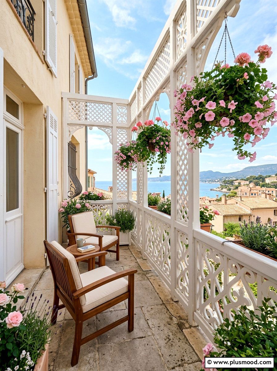 Decorative Lattice Panel - 25 summer balcony shade ideas