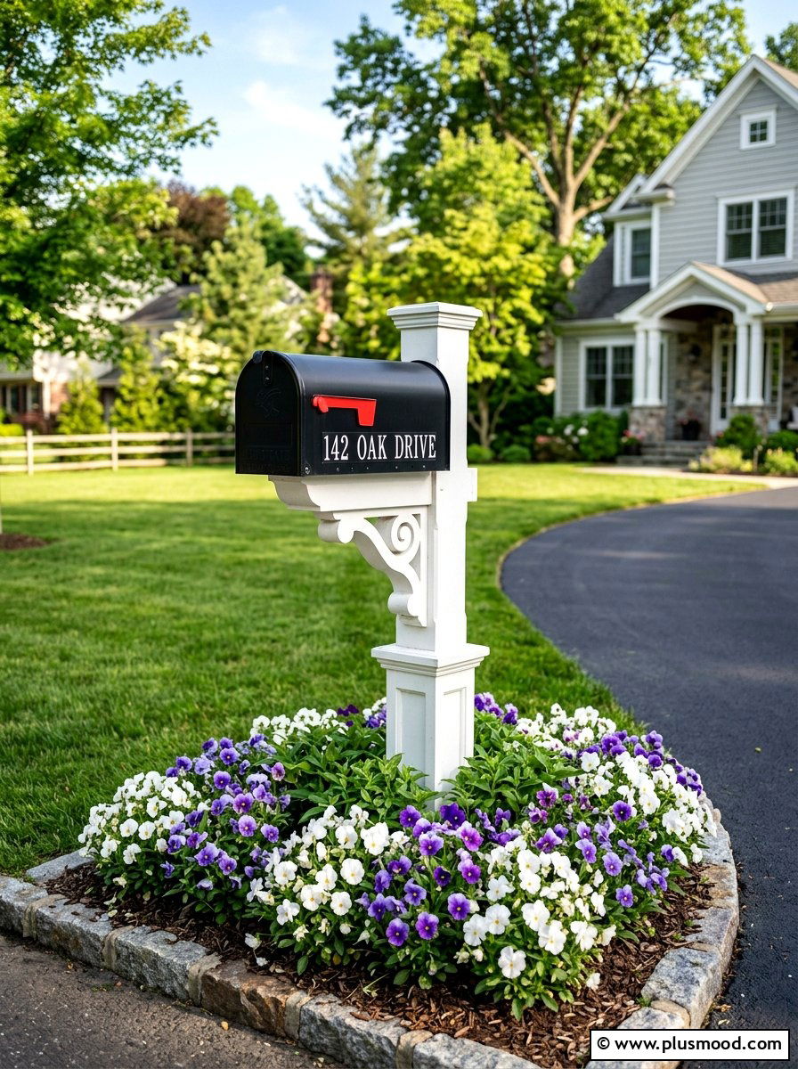 Decorative Mailbox Post - 25 summer front yard refresh ideas