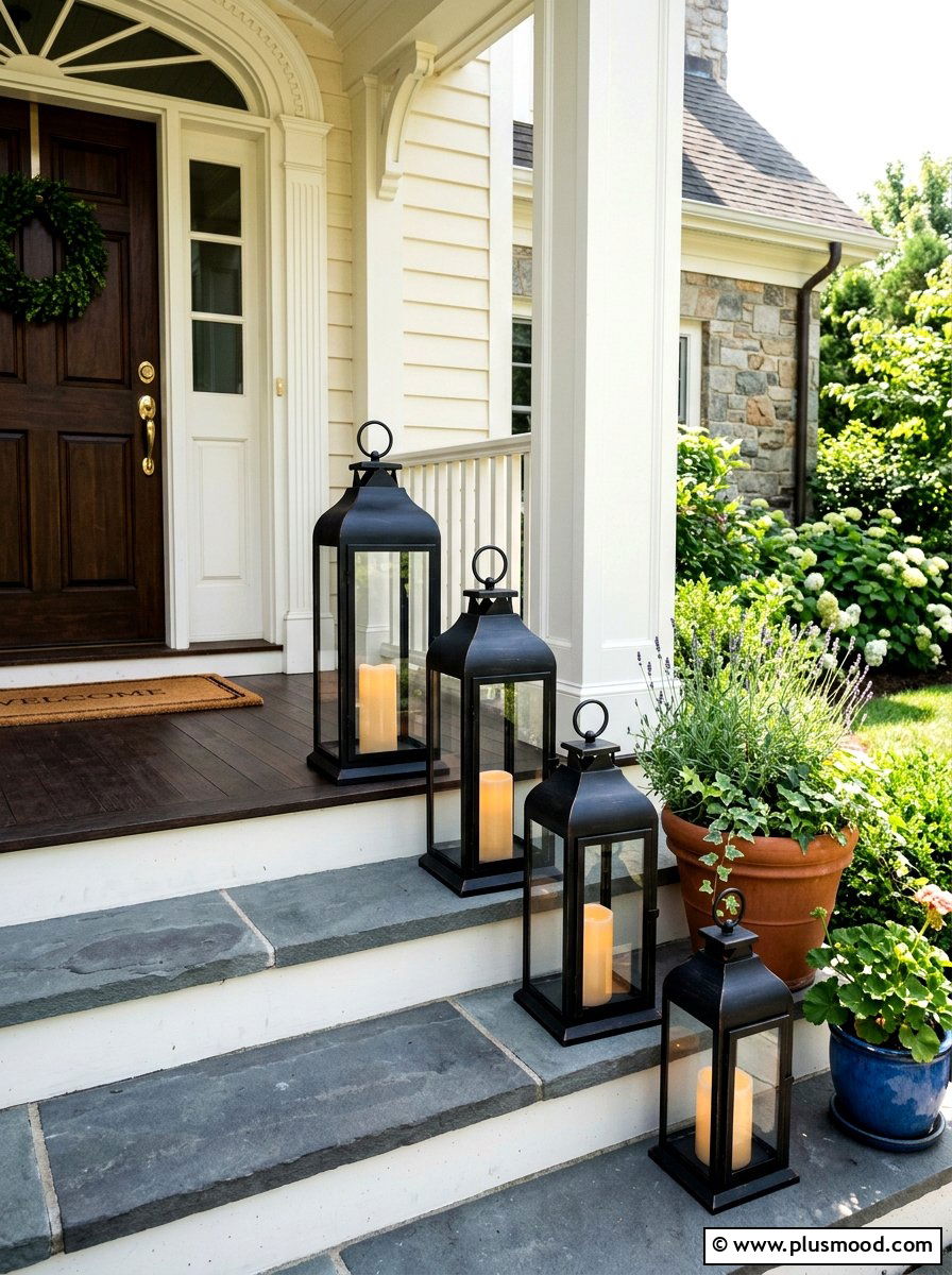 Decorative Outdoor Lanterns - 25 summer front porch decor ideas
